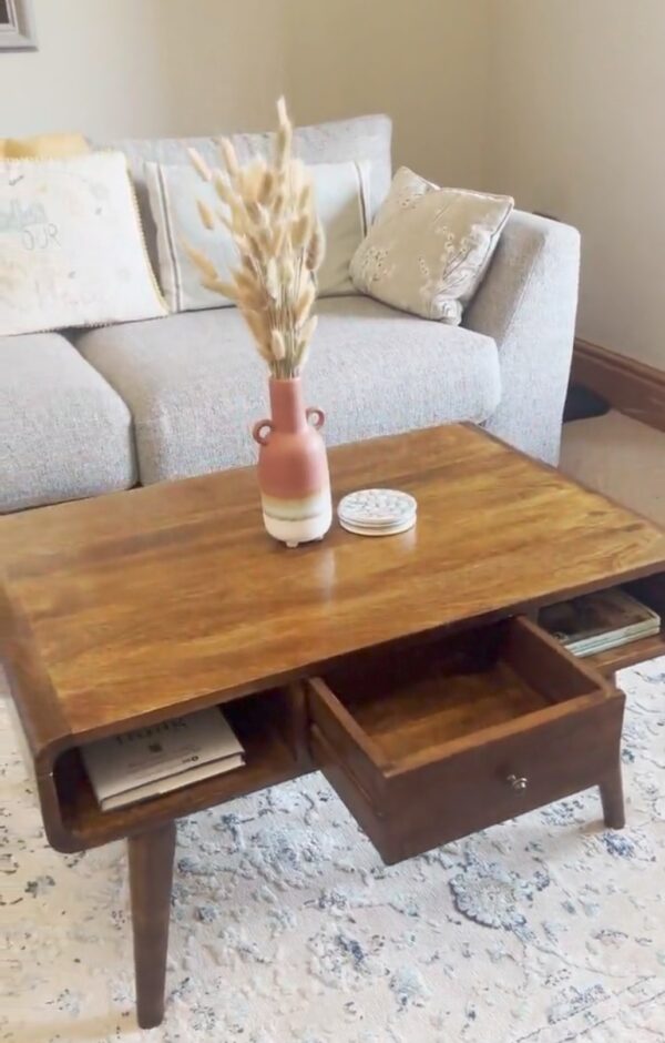 Chestnut solid wood coffee table